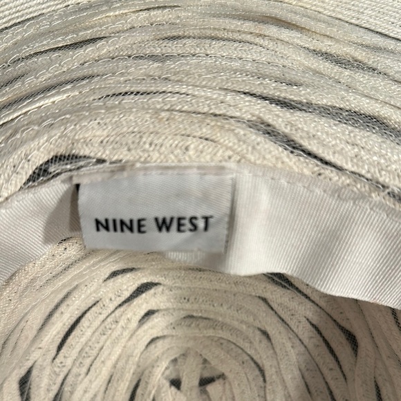 Nine West Elegant Cream Women's Wide Brim Sun Hat - Picture 2 of 7